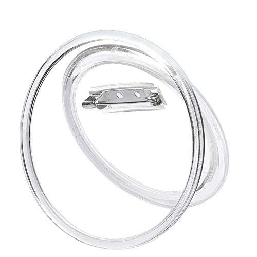 Sets Acrylic Design Button Clear Button Badges Kit with Pin for Craft Supplies or DIY Badges (2.36 inch) (60)