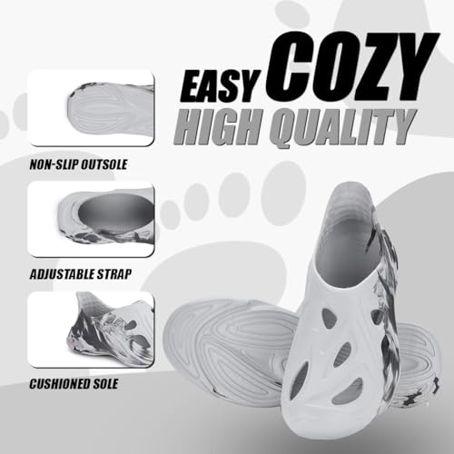 Image of leecook Men's Lightweight Ventilated Clogs, EVA Slip-On Sandals, Waterproof Comfort Footwear, Outdoor Use