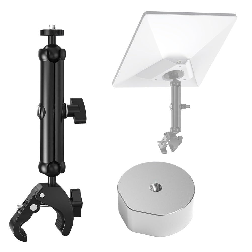 Adaptador Starlink para portaequipajes de coche y caravana con doble rótula ajustable de aluminio