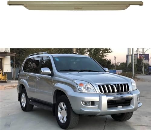 GAMIRA Voiture Étagère Coffre Arrière Rétractable, pour Toyota Land Cruiser Prado LC120 FJ120 120 Cache Bagages Housse Colis Cargo Rideau Bouclier SéCurité,A