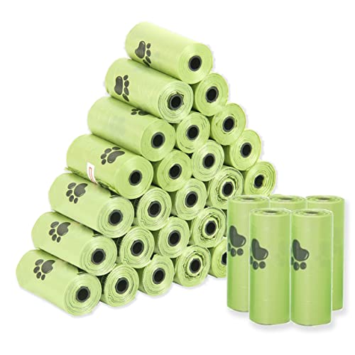 【495枚入 】犬用ウンチ袋 フン処理袋 バイオベース 無香料 33ロール 生分解性 犬と猫のウンチ袋 緑 ペット用ゴミ袋