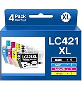 D&C LC421XL Druckerpatronen Kompatibel Für Brother LC421 XL Multipack