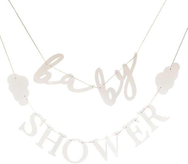 Ginger Ray Hello Baby Eco Friendly Shower Taupe Bunting-45cm