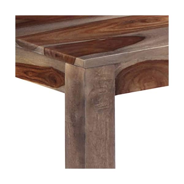 Bench 160 cm Grey Solid Sheesham Wood - Image 6