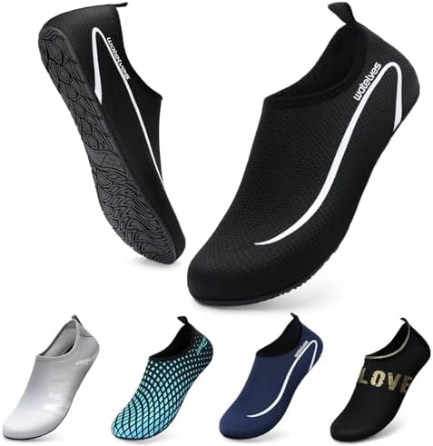 Swim Water Shoes Aqua Socks Barefoot for Sea Beach Swimming Shoes...