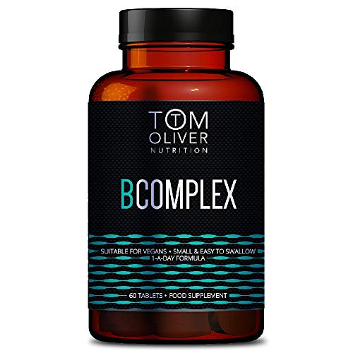 Tom Oliver Nutrition - Complejo de Vitamina B (60 tabletas) 100% Vegano, uno al día Fórmula (1)