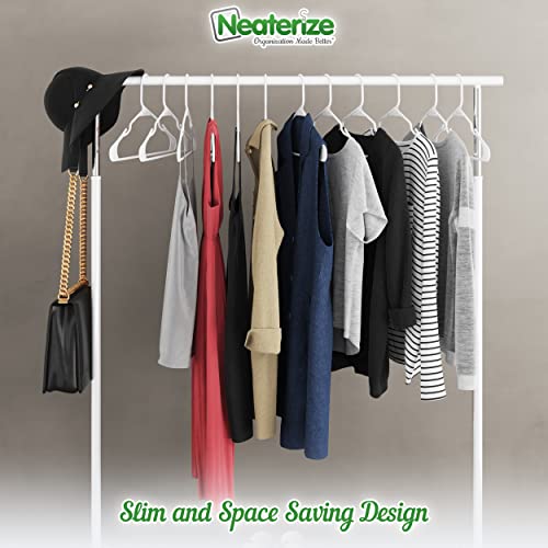Plastic Clothes Hangers | Durable Coat And Clothes Hangers | Vibrant Color Hangers | Lightweight Space Saving Laundry Hangers | 20, 40, 60 Available (60 Pack - White) #TOP3
