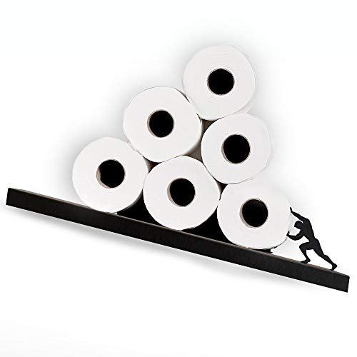 Soporte de papel higiénico inclinado Sisyphus, Estante de baño de me