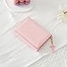 Sunwel Fashion Cute Coquette Bow Wallet with Key-chain Aesthetic Card Holder ID Window for Women Girls (377PINK)