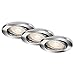 Produktbild BRILONER Leuchten - LED Einbauleuchten, 3er Set Deckenlampen, LED-Modul schwenkbar, je 3,5 Watt, je 350 Lumen, 3.000 Kelvin, IP23, Chrom, 86x70mm (DxH), 7144-038