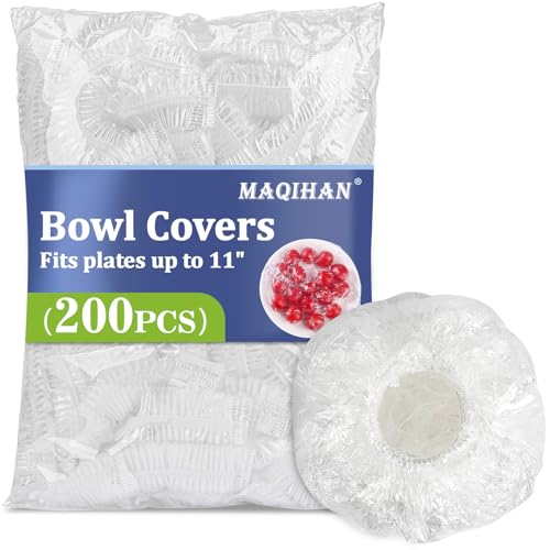 Image of MAQIHAN 200 Bowl Covers for Bread Proofing - Medium Plastic Wrap for Food