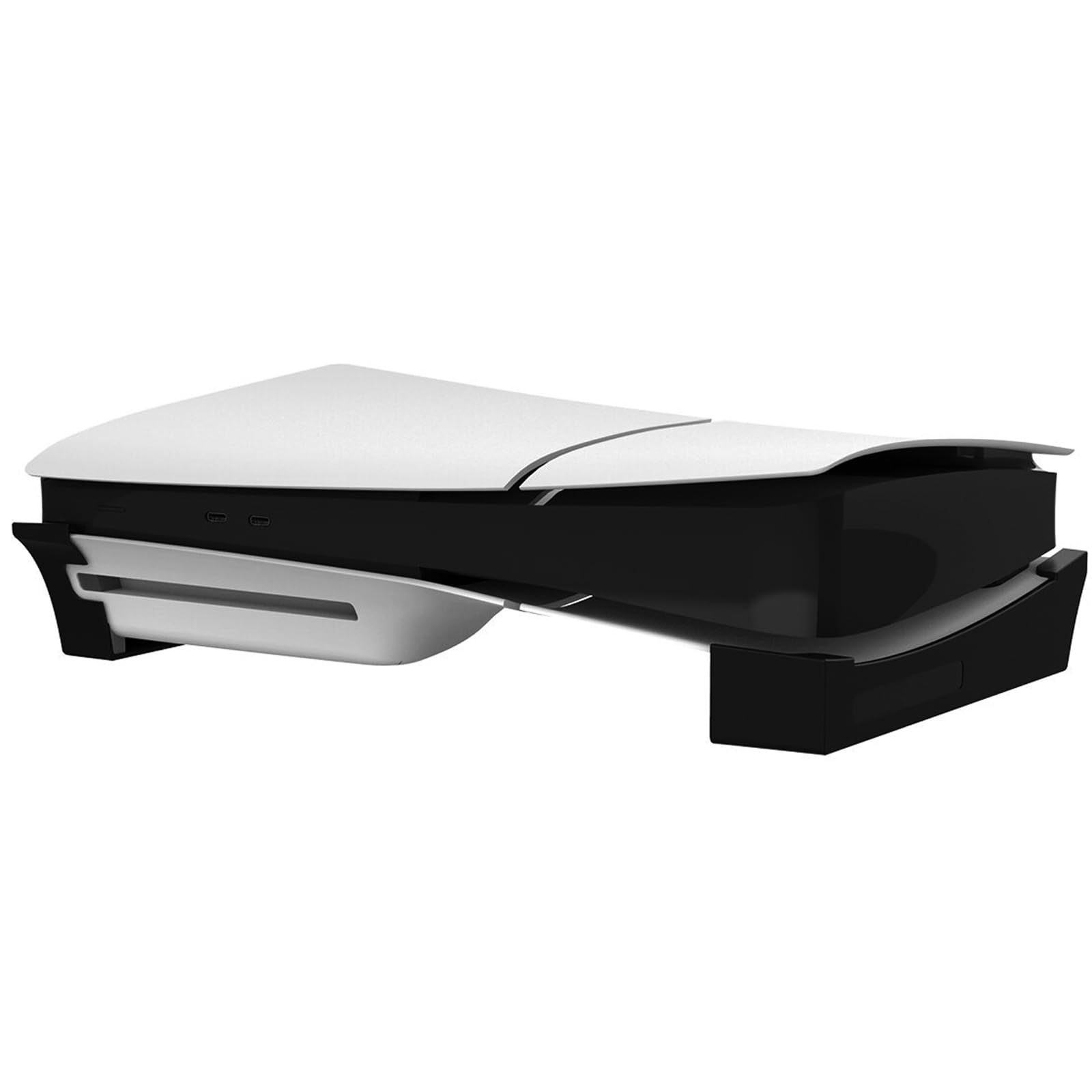 Soporte horizontal para PS5, soporte de escritorio de base delgada compatible con Playstation 5, accesorios de consola delgada, discos y ediciones digitales