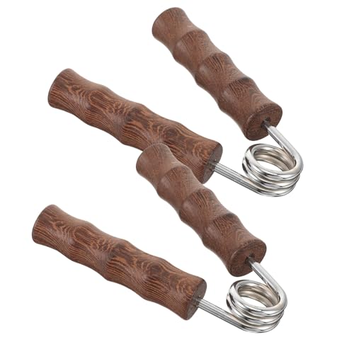 Angoily Pince de Musculation en Bois, 1 Paire pour Entraînement des Doigts et Renforcement du Poignet, Appareil d'exercice Manuel Portable Adapté la Maison Bureau, Couleur Aléatoire