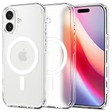 Spigen 【創業18年の技術力】 iPhone 17 ケース MagSafe対応 半透明 指紋防止 ストラップホール 米軍MIL規格 ウルトラ・ハイブリッド・マグフィット (フロスト・ホワイト) ACS10086