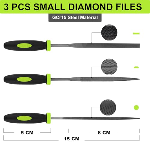 Yougfin FILE-17 Pcs File Set, 12 Pcs Needle Files And 4 Pcs Large Metal Files thumb #6