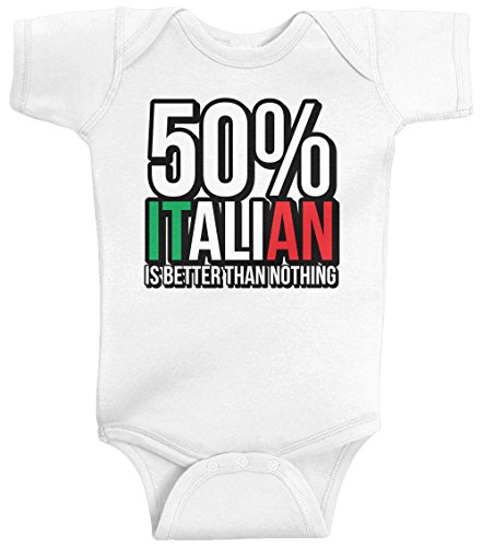 Threadrock Unisex Baby 50% Italian is Better Than Nothing Bodysuit