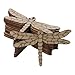 diyhub 30Pcs Wooden Dragonfly Cutouts, Unfinished Wood Slices Natural Wooden Dragonfly Shape Ornaments with Rope for DIY Decorations