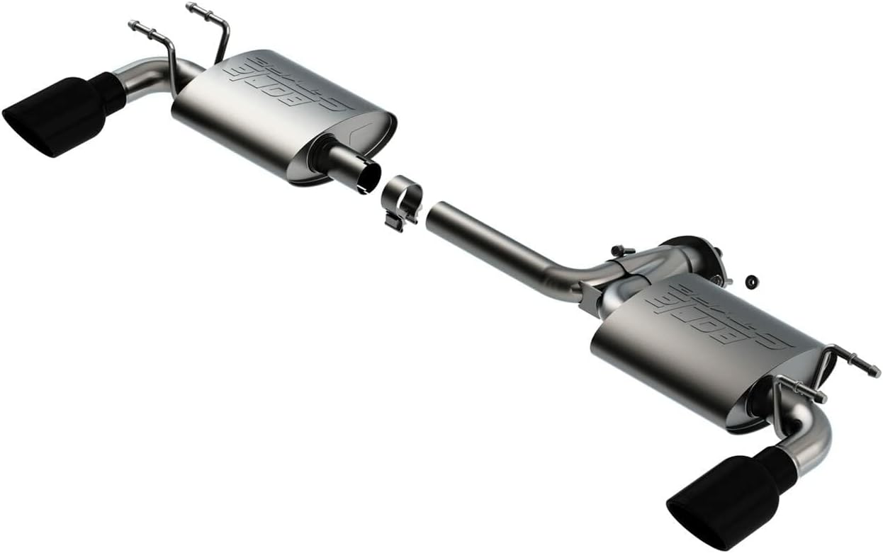 BORLA 11970BC Axle-Back System for 2019-2023 Mazda 3 Naturally Aspirated/ 2021-2023 Turbo 2.5L 4 Cyl. Automatic/Manual Transmission Front Wheel Drive/All Wheel Drive 4 Door Hatchback.