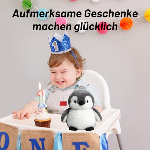 DvBCNMe Pinguin Kuscheltier, Weiches Stofftier für Kinder, Süßer Pinguin Plüschtier, Kuscheltier Pinguins für Mädchen Jungen Kinder, Ideal Als zum Kuscheln, Spielen & Schlafen Und Dekoration