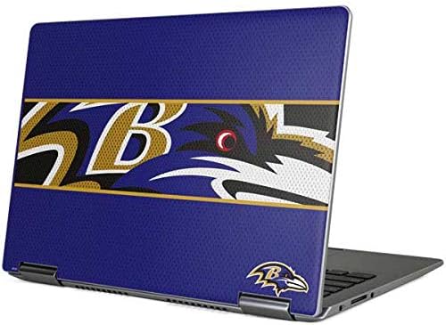 Skinit Decal Laptop Skin Compatible with Yoga 710 14in - Officially Licensed NFL Baltimore Ravens Zone Block Design