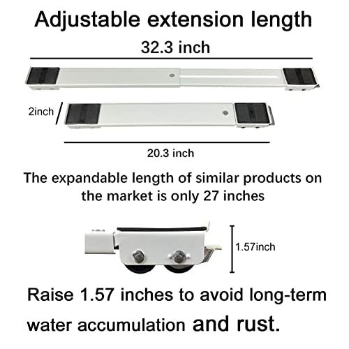 Yutianli Heavy Duty Extensible Appliance Roller Is Suitable For Washing Machines, Refrigerators, Dryers, Dishwashers And Other Heavy Objects, Can Bear 300 Kg. Washing Machine Base… #TOP2
