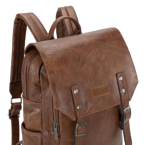Montana West Wrangler Laptop Backpack with USB Charging Port, Vintage Travel Work College Bookbag for Women Men - Thumbnail 6