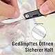 FLISSA Mini Taschenmesser, Kleines Klappmesser, Scharfer Klinge aus 14C28N Stahl, CNC-geschliffen, EDC Klappmesser mit Aluminiumgriff für Alltag & Outdoor