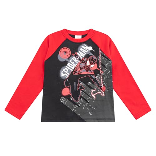 Image of Marvel Spider-Man Boys Long Sleeve Shirt and Pants Set for Little Kids