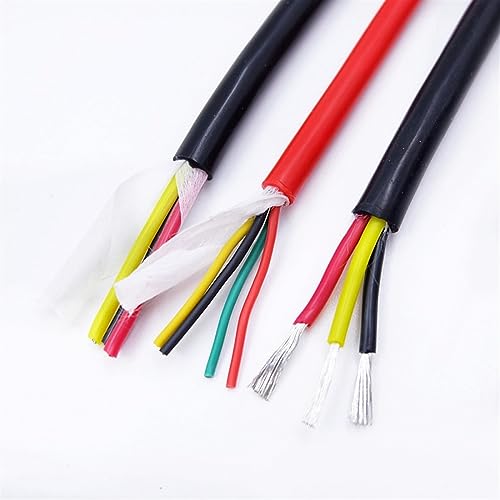 Cable de alimentación de cobre de 5 núcleos y 22 AWG con conector de extensión de 2M 4