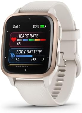 Garmin Venu Sq 2 Music GPS Smartwatch, Beżowy