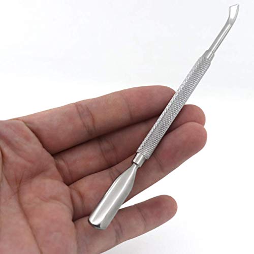 HZWLF Nail Art Tool, 2 Stück Nagelhautschieber und Cutter Robustes seitliches Edelstahl-Nagelhautentfernungslöffel… – Bild 8