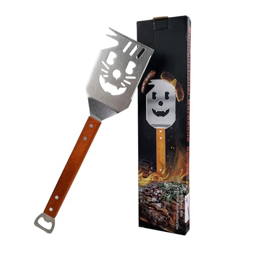 VELLUSTRA BBQ Grillbesteck Set, Edelstahl aus, 41.5 * 8cm Multifunktion mit Holzgriff Grillspachtel, Einzigartige Grillwerkzeuge, Professional Grillbesteck Geschenk für Männer VELLUSTRA BBQ Grillbesteck Set, Edelstahl aus, 41.5 * 8cm Multifunktion mit Holzgriff Grillspachtel, Einzigartige Grillwerkzeuge, Professional Grillbesteck Geschenk für Männer