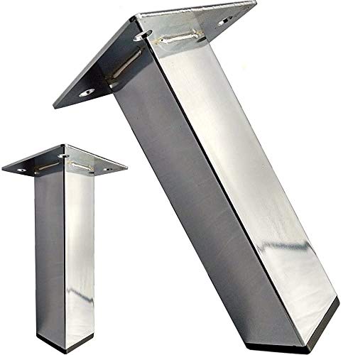 Yooye 6 Inch Chrome Metal Furniture Legs [Sofa Legs/Feet] Set Of 4 cover