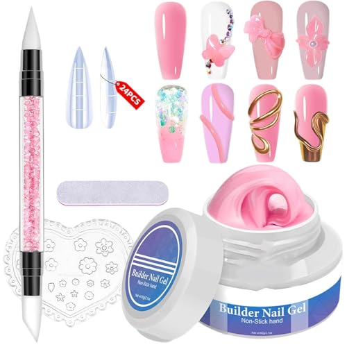 Esmalte en Gel 3D | 60 g de Gran Capacidad - Gel Duro para Modelado de Uñas - para Extensiones en Práctica de Salón y Principiantes