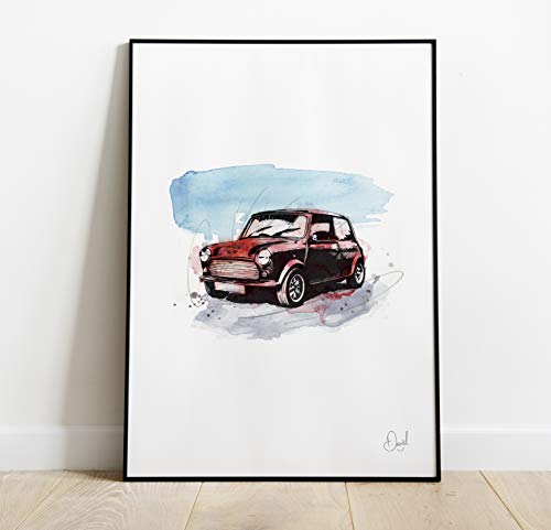 Mini – Cooper, stampa artistica (A2, 420 x 594 mm)