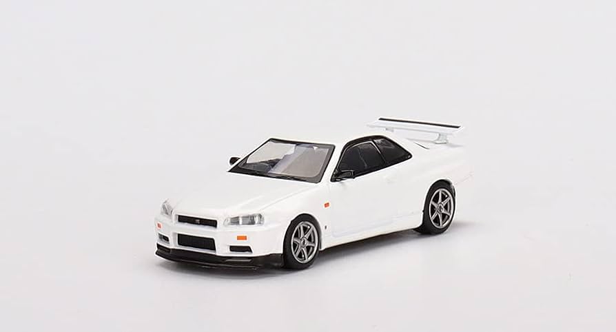 1/43 (R32)White/1/43Mine's(R34) Black 2台 1:43 Nissan Skyline GT-R