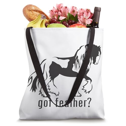 Bolso tipo tote con diseño de caballos gitanos y vanner, de NickerStickers miniatura 4