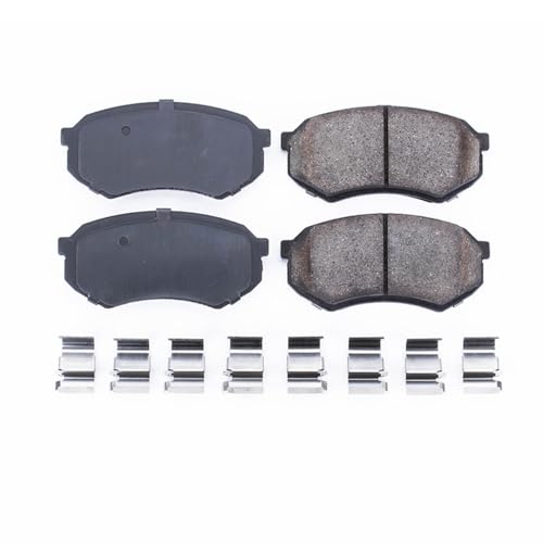 Image of PowerStop Front Brake Pads for Chrysler Conquest 1987-89 |Dodge Conquest 1984-86 |Mazda 929 1988-91 |Mitsubishi Starion 1983-89 - Z17 Ceramic Brake Pads with Installation Hardware, 17-389