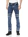 Produktbild Trilobite Micas Motorrad-Jeans für Herren, im modernen Slim-Fit-Stil, Blau (Blue Washed), 34