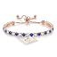 02b# Rose Gold - Blue & White CZ