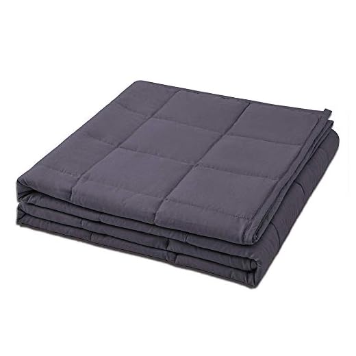 Weighted Blanket for Adults (48"x 72" 15 lbs Twin Size) Cooling Heavy Blanket Perfect for Adults Breathable Fabric with Premium Glass Beads Soft Weighted Blankets