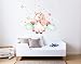 Vinilo Decorativo Infantil de Pared Unicornio y Arcoiris con Estrellas y puntitos – Autoadhesivo de fácil colocación – Habitación Infantil – 47x60