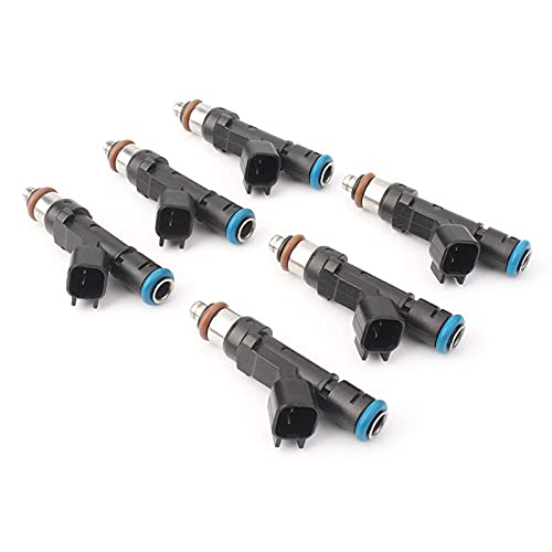 0280158119 FJ1029 04861667AA 6 peças injetores de combustível compatíveis com Wrangler 3.8L V6 2007-