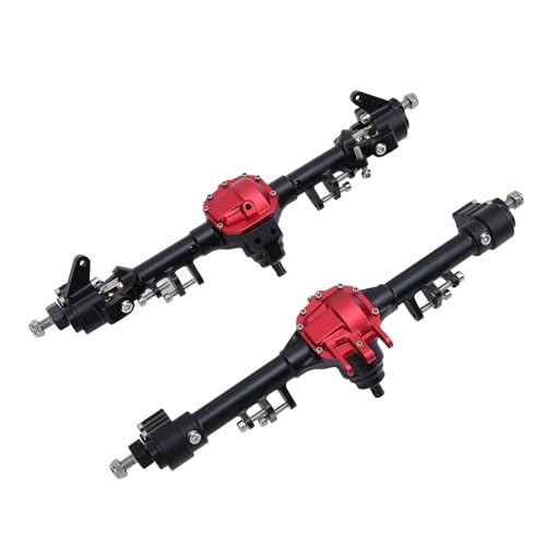 Zespół Przedniej i Tylnej Osi 1/10 RC, część Ulepszająca zespół Przedniej i Tylnej Osi ze Stopu Aluminium do Samochodu RC SCX10 II, łożyska o Dużym Obciążeniu
