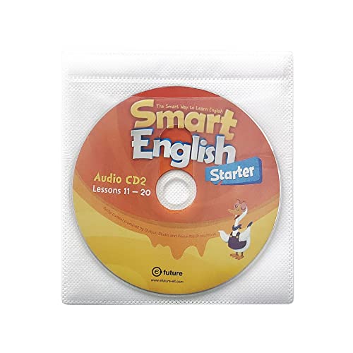 Qirc 100Pcs Cd Storage Cases, Standard Two-Sided Clear Cd Sleeve Case With Drop-Proof Closure #TOP2