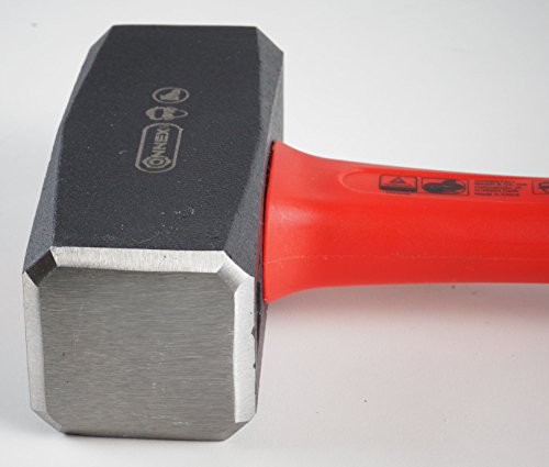 Connex Fäustel 1500 g Glasfaserstiel 2K-Gr. - rot / schwarz - Zwei-Komponentengriff - mit Glasfaserstiel / Hammer / Stahlfäustel / COX623150
