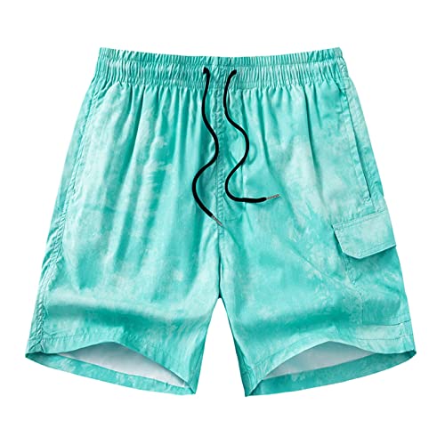 Short homme sports tie dye décontracté imprimé de taille moyenne pour l'été