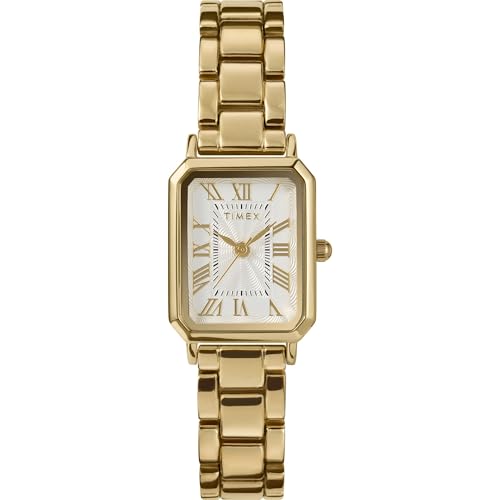 Image of TIMEX Trend White Rectangle Dial Analog Women's Watch - TW2Y012007I