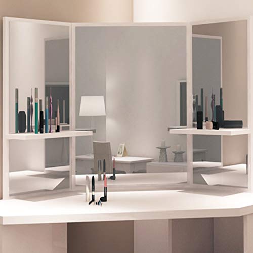 TUKAILAI Tavolo angolare bianco con sgabello e