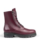  MILITAR – Botines militares de mujer BURDEOS, EU 37